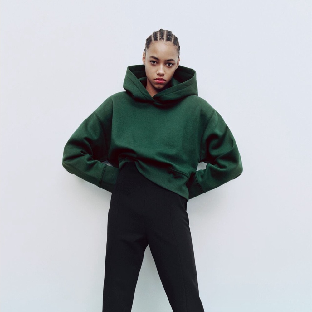 Zara Hooded Ribbon Sweatshirt
